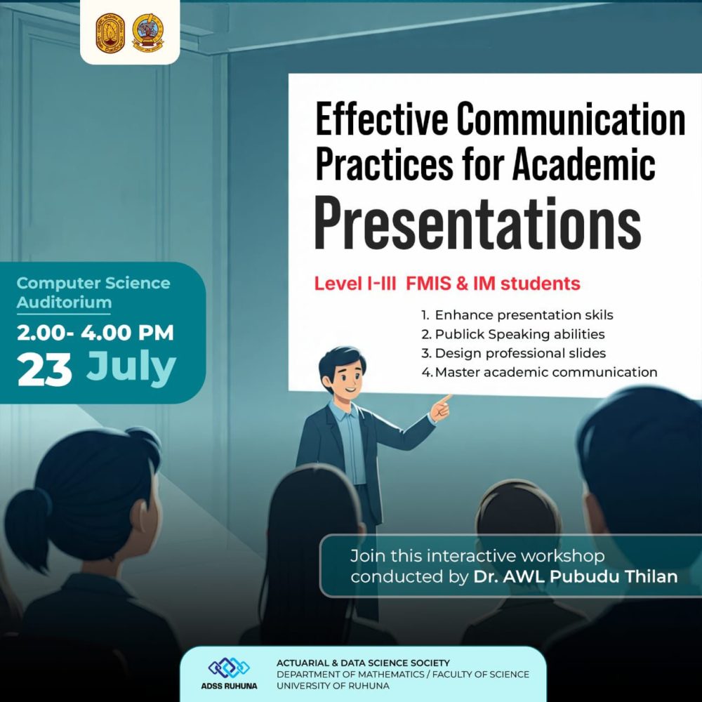 Workshop on Effective Communication Practices for Academic Presentations – Successfully Concluded