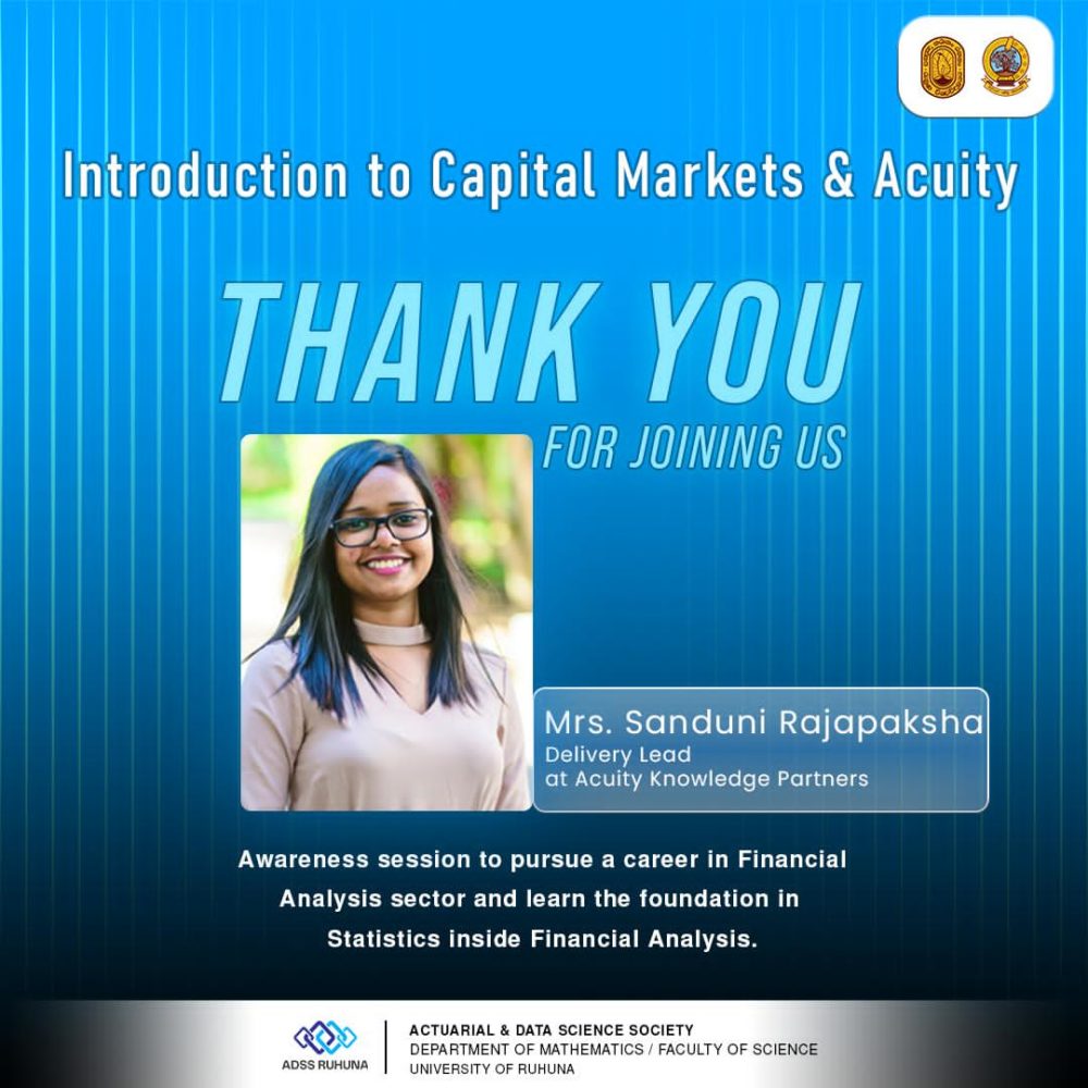 Introduction to Capital Markets & Acuity