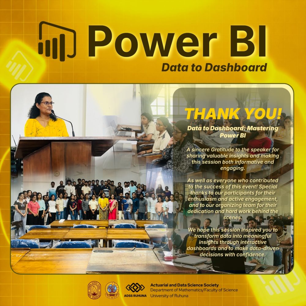 Thank you for making Data to Dashboard: Mastering Power BI a success!